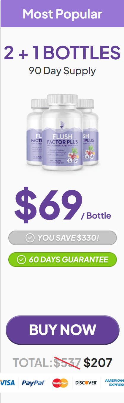 Flush Factor Plus price 3 bottle